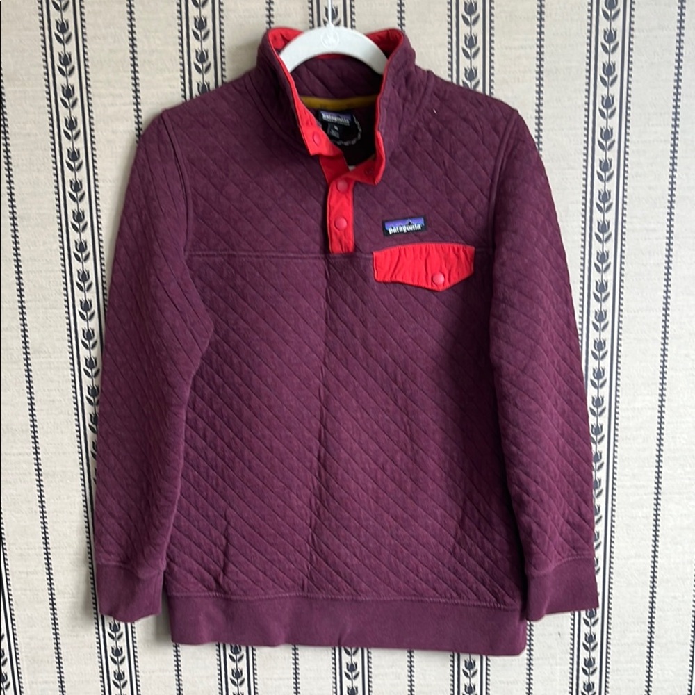 Patagonia quilted cotton snap-t pullover